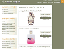 Tablet Screenshot of parfum.shop.hu