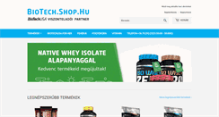 Desktop Screenshot of biotech.shop.hu