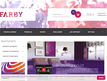Tablet Screenshot of farby.shop.pl